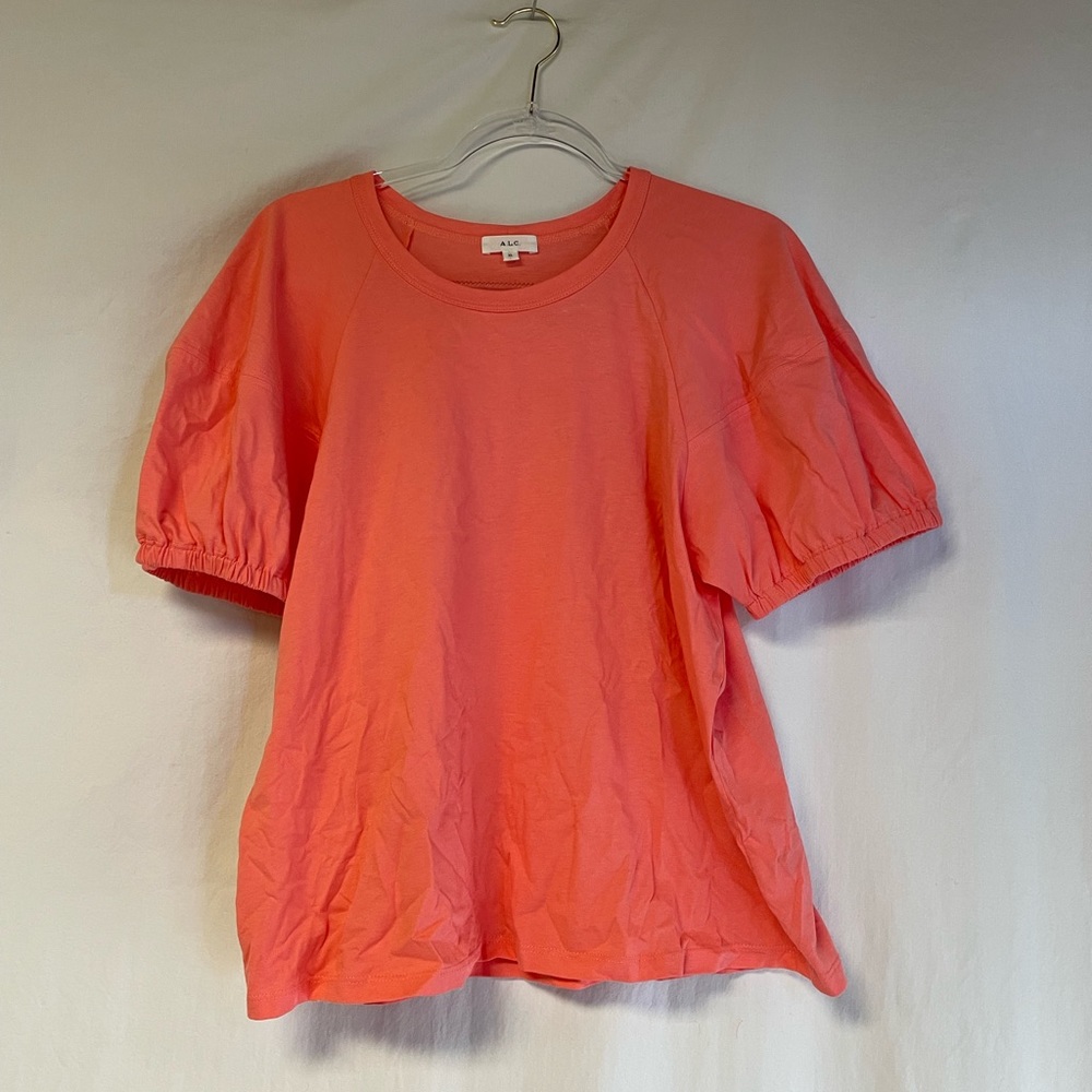 A.L.C. Coral Puff Sleeve Top